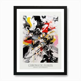 Chromatic Fusion Abstract Poster Art Print