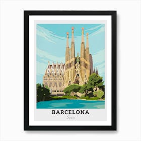 Sagrada Familia Barcelona Travel Art Print