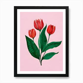 Red Tulips Art Print