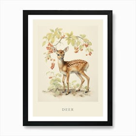 Beatrix Potter Inspired  Animal Watercolour Deer 2 Art Print