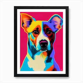 American Foxhound Andy Warhol Style Dog Art Print