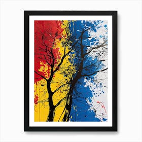 Trees In The Sky, Pop Art Art Print