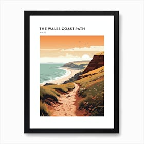 The Wales Coast Path Wales 1 Hiking Trail Landscape Poster Art Print