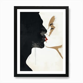 Kissing Couple 1 Art Print