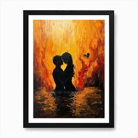 Kiss Of Fire Art Print