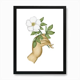 For you white rose Art Print