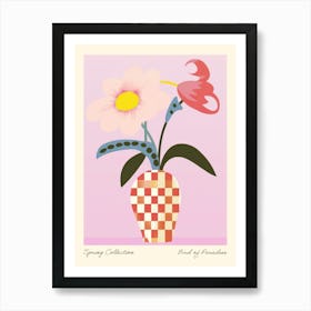 Spring Collection Bird Of Paradise Flower Vase 1 Art Print