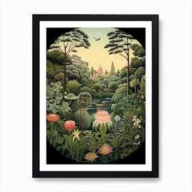 Royal Botanic Gardens Victoria Australia Henri Rousseau Style 1 Art Print