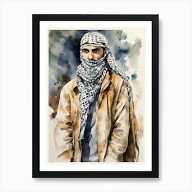 Palestinian man Art Print