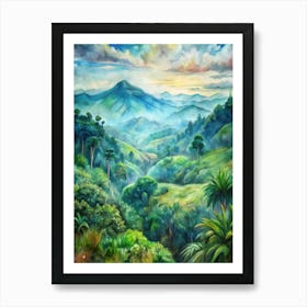 Van Gogh Bwindi Impenetrable Forest Uganda Art Print