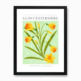 County Flower of Gloucestershire The Wild Daffodil Art Print