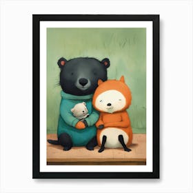 Bear Family Art Print