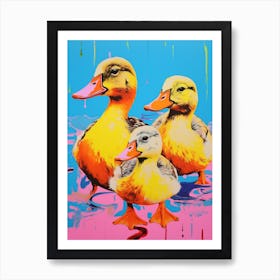 Duckling Colour Pop 2 Art Print