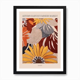 Fall Botanicals Daisy Poster Art Print