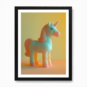 Pastel Toy Unicorn Photography 3 Art Print