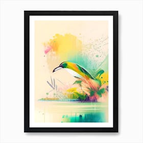 Bonito Brazil Watercolour Pastel Tropical Destination Art Print