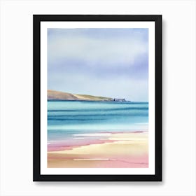 Dornoch Beach 4, Highlands, Scotland Watercolour Art Print