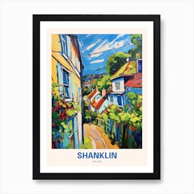 Shanklin England Uk Travel Poster Art Print