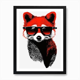 Loose red panda Art Print