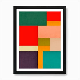 Contemporary modern geometry 23 Art Print