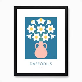 Daffodils Flower Market Art Print Art Print