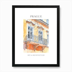 Prague Travel And Architecture Poster 1 Art Print