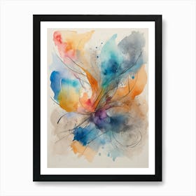 Abstract Watercolor Painting 17 Art Print