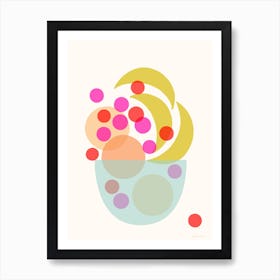 Abstract Fruit Bowl Art Print