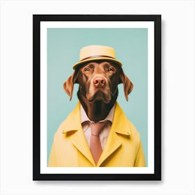 A Labrador Retriever Dog 2 Art Print