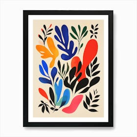 Abstract Leaves Art Print