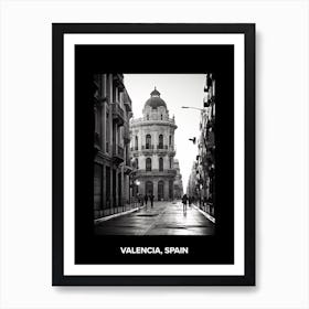 Poster Of Valencia, Spain, Mediterranean Black And White Photography Analogue 6 Art Print