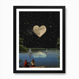 Love Is In The Space Art Print