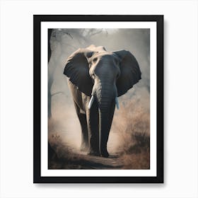 Elephant In The Wild Art Print