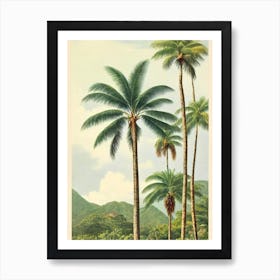 El Yunque Beach Puerto Rico Vintage Art Print