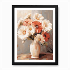 Gerbera Daisy Flower Still Life Painting 4 Dreamy Art Print