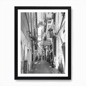 Palma Mallorca, Spain, Alley street at historic city center, Old town Art Print