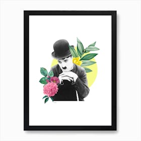 Charlie Chaplin Collage Art Print