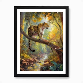 Jaguar In The Forest Art Print