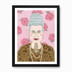 Grand Budapest Hotel Lady Art Print