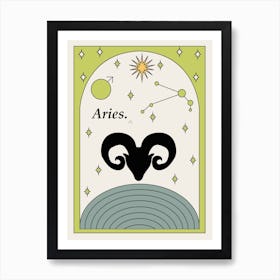 Aries Zodiac Art Print