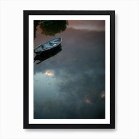 Lake Reflections At Sunset Art Print