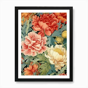 Peonies Wallpaper 9 Art Print