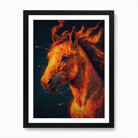 Fire Horse 5 Art Print