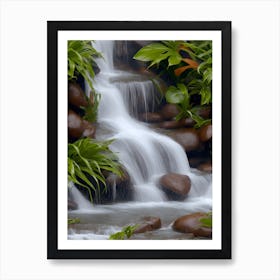 Tropical Waterfall 2 Art Print