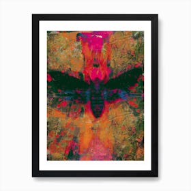 Death Moth Collage Art Print