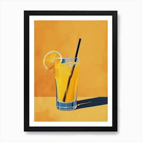 Orange Juice Coctail Poster