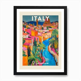 Florence Italy 1 Fauvist Painting  Travel Poster Art Print