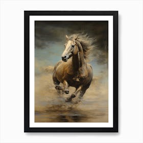 A Horse Painting In The Style Of Glazing 2 Art Print