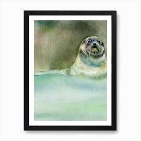 Ringed Seal II Storybook Watercolour Art Print