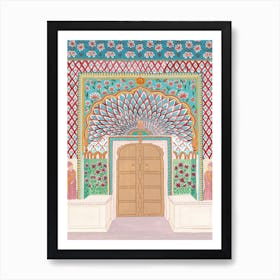 Lotus Gate, Jaipur - Rajasthan Door Poster